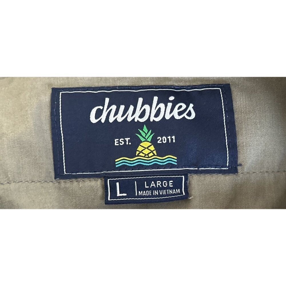 Chubbies Mens Elastic Waist Drawstring Khaki Gree… - image 4